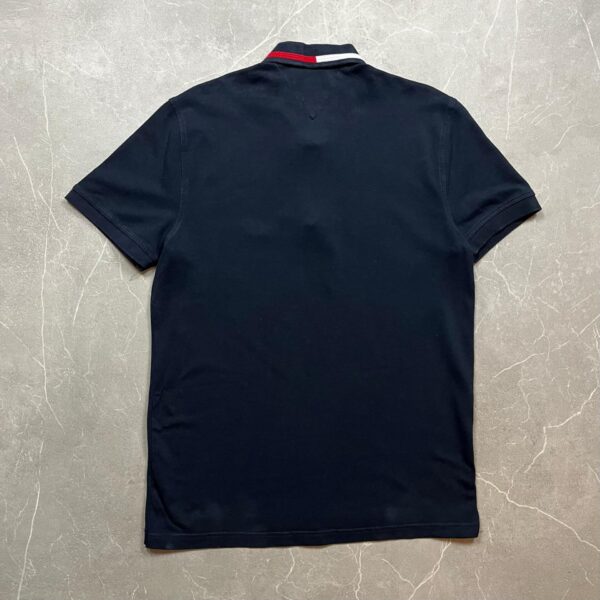 Tommy Hilfiger Navy Piké L - Image 3