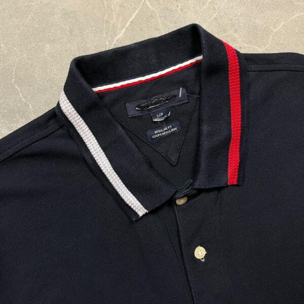 Tommy Hilfiger Navy Piké L - Image 2