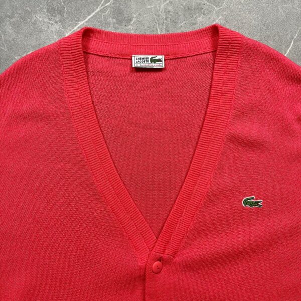 Lacoste Vintage Kardigán XL - Image 3