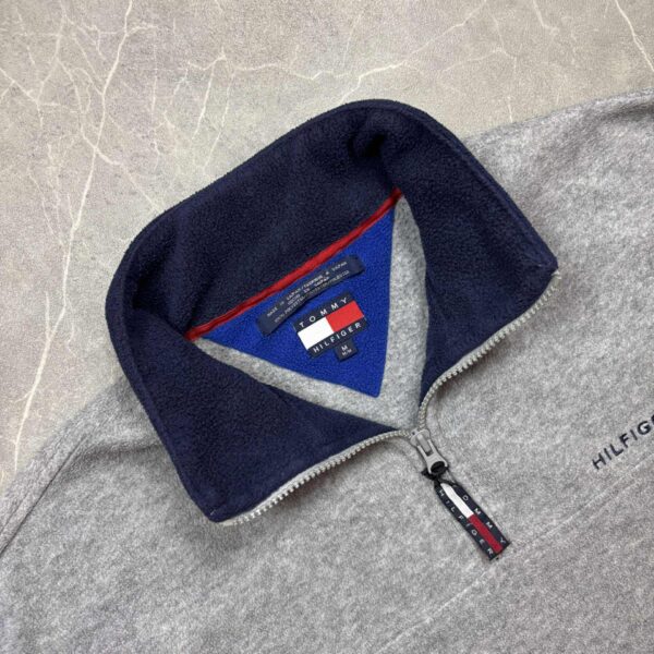 " Tommy Vintage Polár Zip Neck M - Image 2