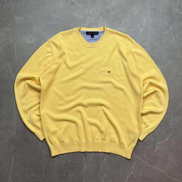 Tommy Hilfiger Kötött Pulcsi L ylw