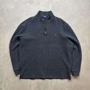 Ralph Lauren Zip Neck Pulóver XL