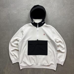 Ralph Lauren Zsebes Hoodie wht XXL